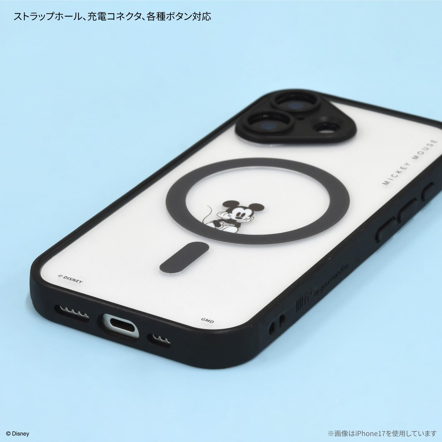 ミッキーマウス 宇宙旅行 iPhone スマホケース　MagSafe 対応 Disneyクラシック - ミッキーマウス宇宙飛行士キャニオンMagSafe対応