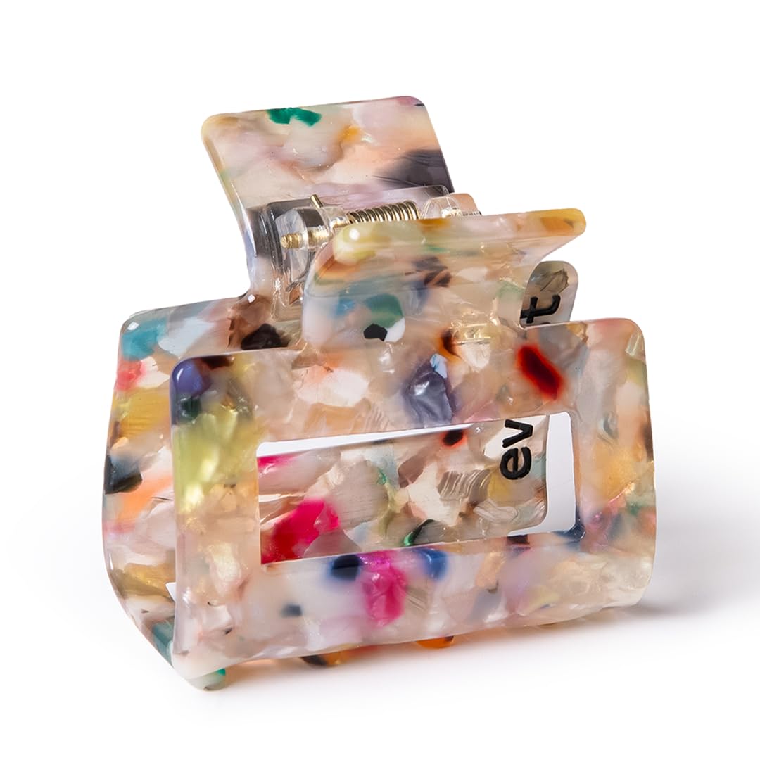 Large Recycled Confetti Claw Clip Gentle Hold All Hair Types Compact Everist Large Confetti Claw Clip – Recycled, Gentle Hair  main image 4