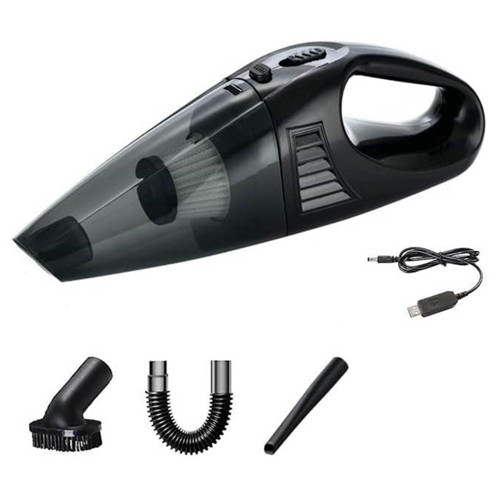 Ljmyy Handheld Vacuum Rechargeable Small Car Vacuum with Powerful Suction Easy to Carry for Home & Pet Hair