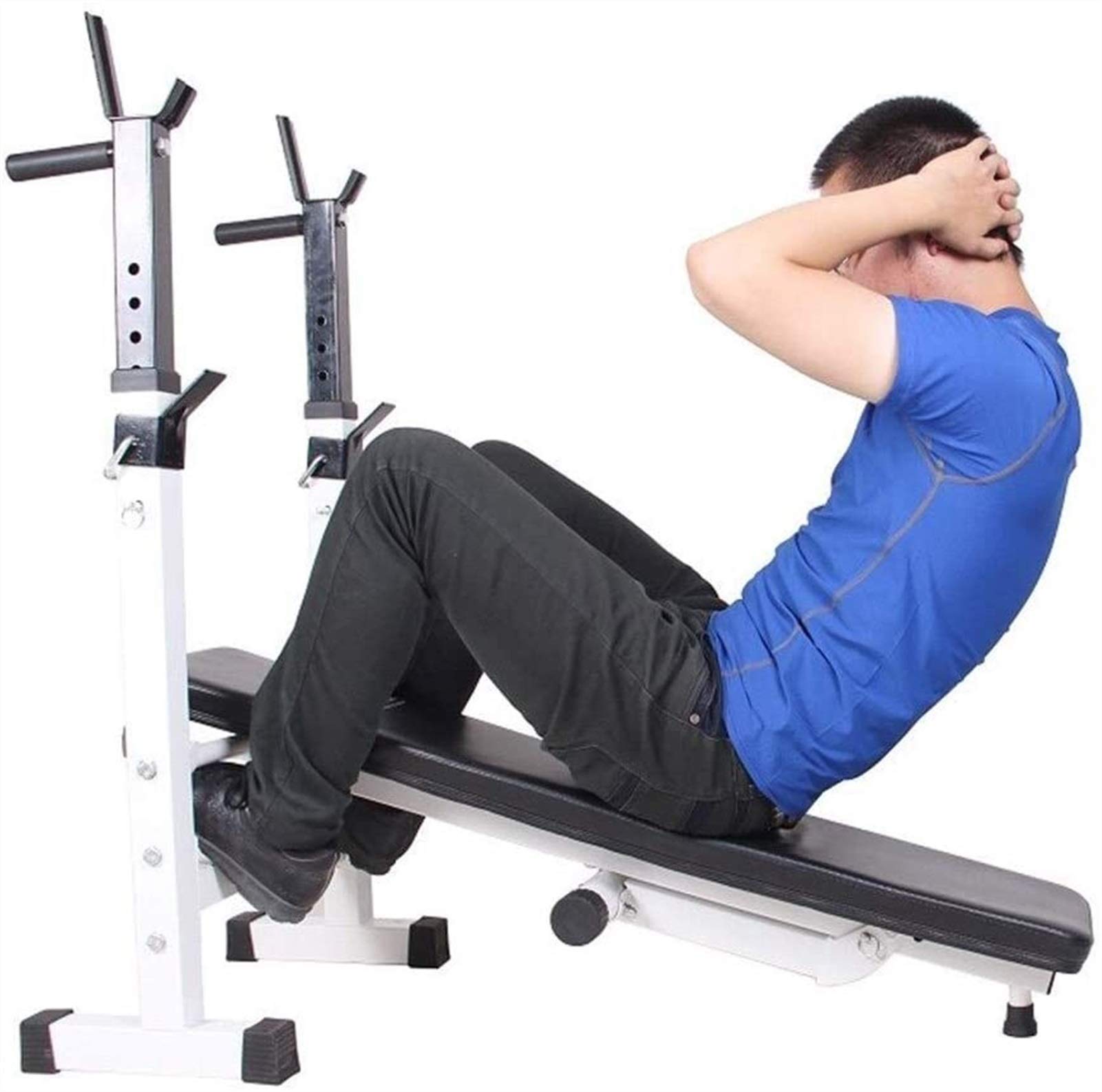 Ławka do ćwiczeń, ławka do hantli, trening siłowy, ławka do ćwiczeń, regulowane ławki fitness, składany stojak do przysiadów, wielofunkcyjny