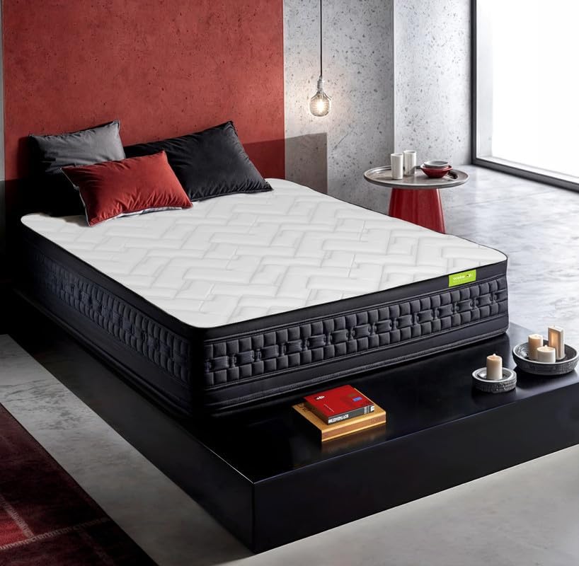 wakeup INDIA Luxuriate Orthopedic Hybrid Memory Foam Mattress | 10 Years Warranty | 8 Inch Pocket Spring Double Size Mattress | Soft Cotton Breathable Fabric (72X48X8 Inch, Medium Firm, White) (B08T64R9DG) Amazon Price History, Amazon Price Tracker