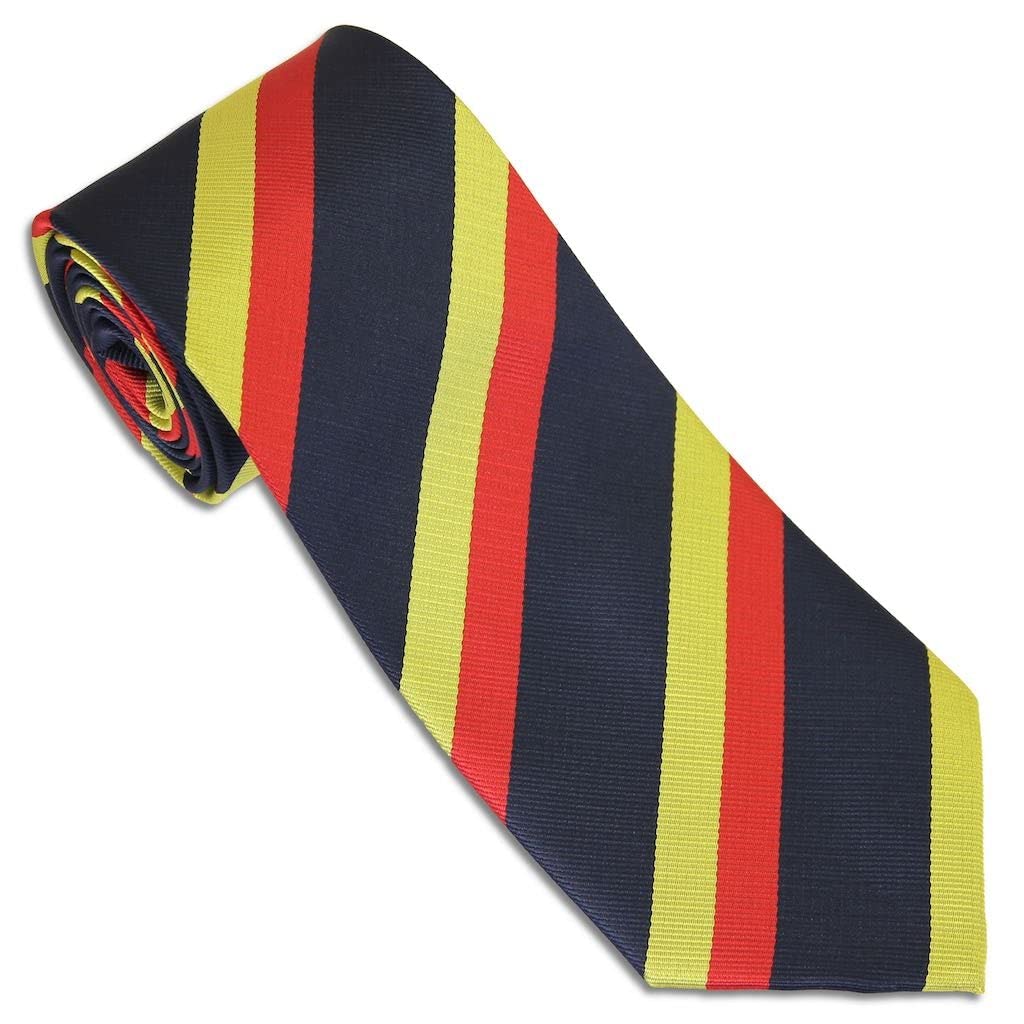 The Regimental Shop Men's Navy Blue/Red/Yellow 15Th/19Th The King's Royal Hussars Tie (Polyester)