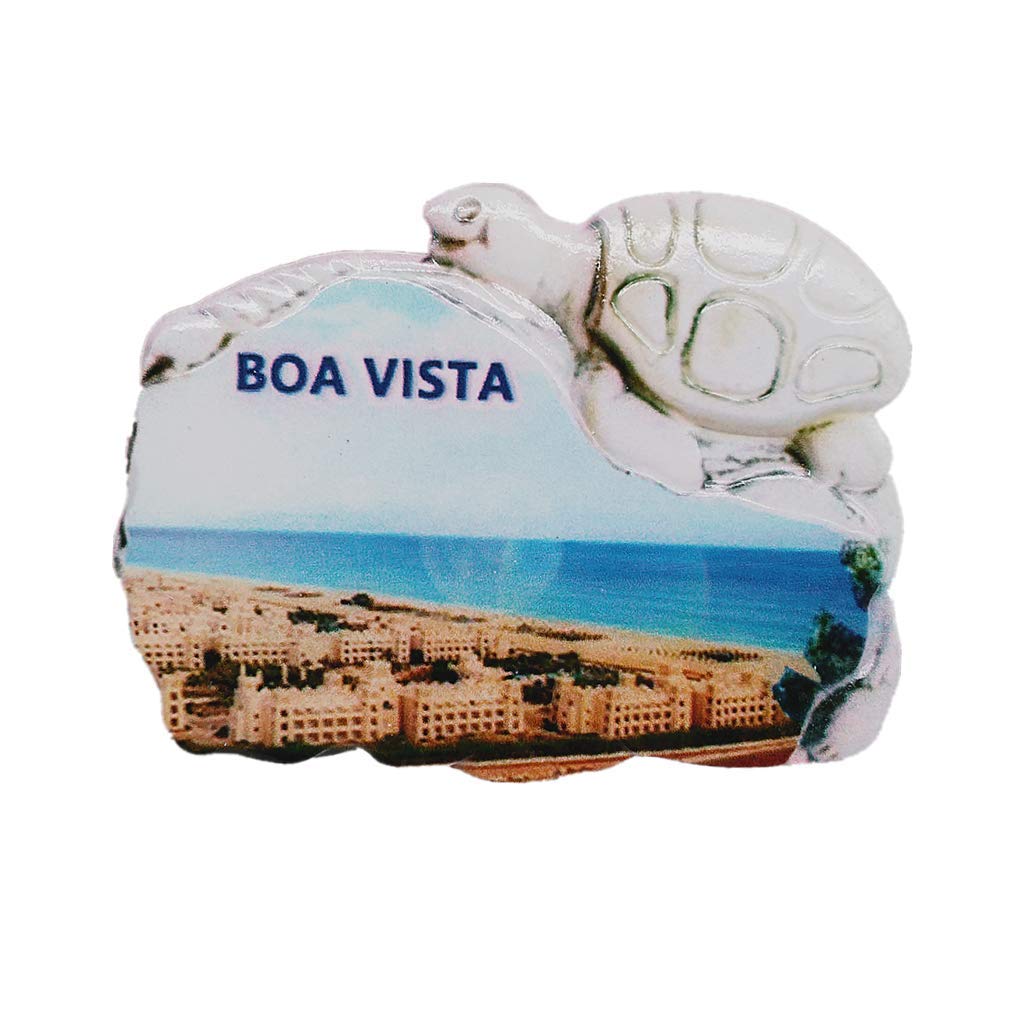 3D Boa Vista Cape Verde Fridge Magnet Souvenir Gift Home Kitchen Refrigerator Decor Magnetic Sticker Collection