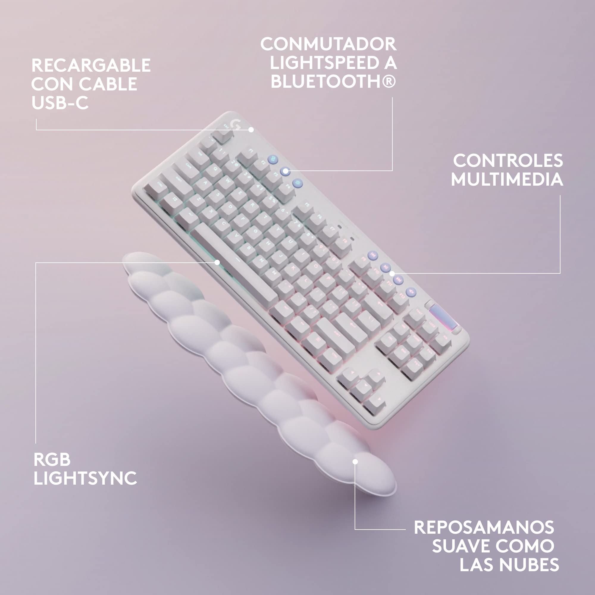 Teclado Gaming Logitech G715 QWERTY Inglés EEUU