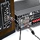 deleyCON 5m Cinch Kabel - Stereo Audio RCA Kabel 2x Stecker zu 2x Stecker - für HiFi-Anlage, HiFi-Receiver, Heimkino, Blu-Ray Player - Schwarz