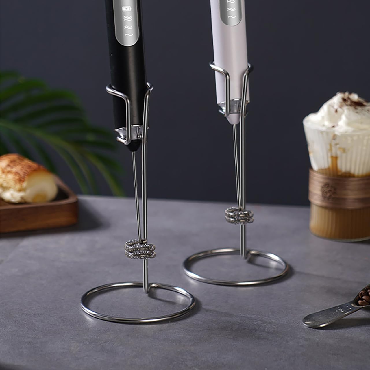 Edelstahl Milchschlägerhalter Ständer Für Elektrischen Milchaufschäumer Handgerät Küchenzubehör Stabil Platzsparend Für Haushalt Und Gastronomie
