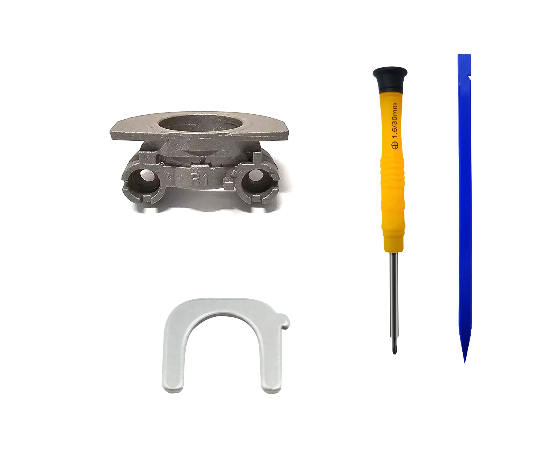 KnomixPlastic Hinge Swivel + XM4 U Shaped Metal Hinge Lock Grove Replacement for Sony WH-1000XM4 WH1000XM4 Headphone (Gold-Right)