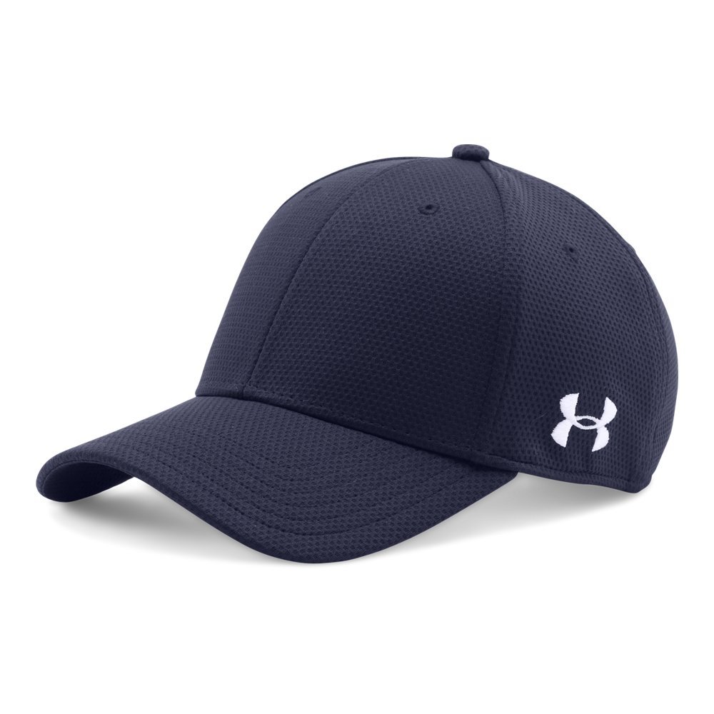 Under Armour Mens Curved Brim Stretch Fit Cap, Midnight Navy/White, Medium/Large (B01A7Q0QS2) Amazon Price History, Amazon Price Tracker