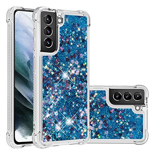 Coque silicone Samsung S21 Plus 5G transparente paillettes coque souple Lemaxelers