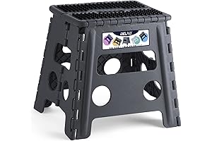 Delxo Bancos de plástico para sentarse resistentes para adultos y niños