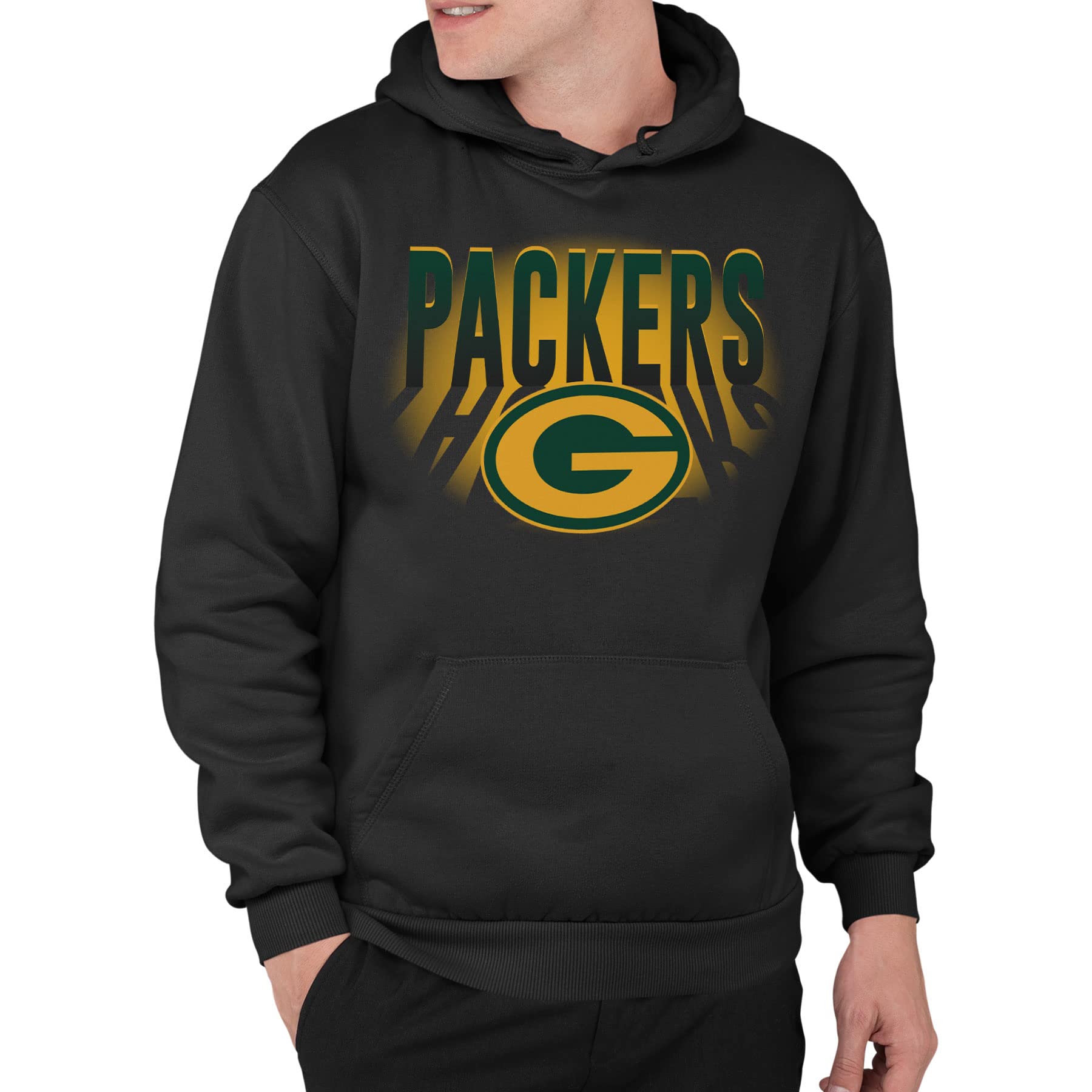 Junk Food Clothing x NFL - Team Spotlight - Unisex Adult Pullover Hoodie for Men and Women - Officially Licensed NFL Apparel Black