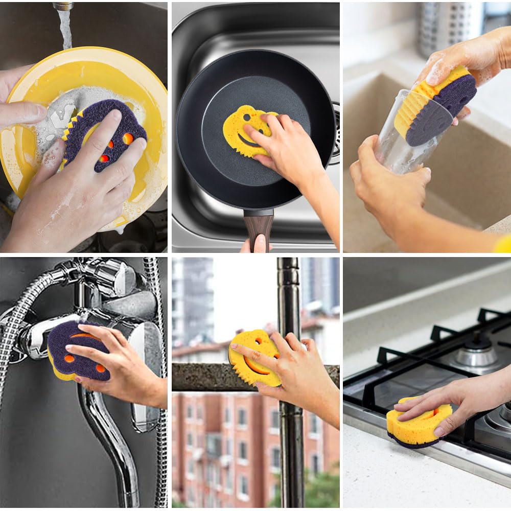 Buy SilePowo 12 Pack Frog Dual-Sided Ulti-Functional Preiu Cleaning...