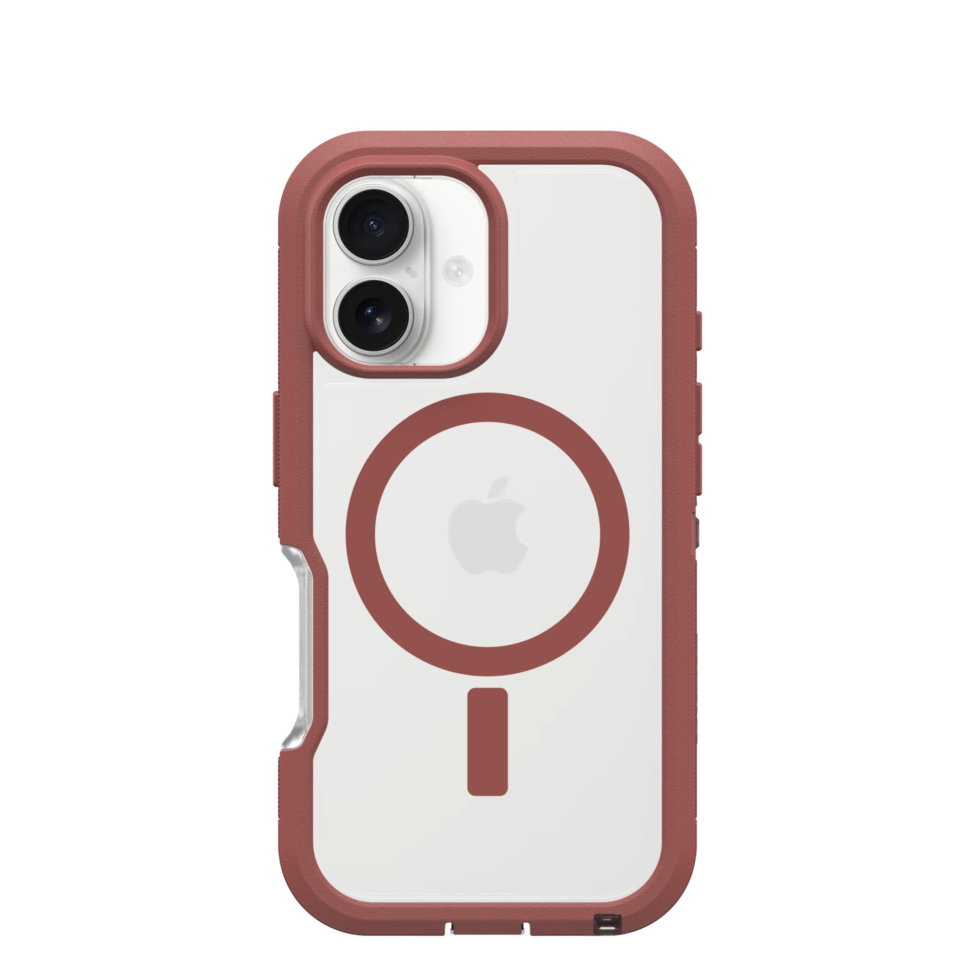 OtterBox Defender Series XT MagSafe Case for iPhone 16, Shockproof, Drop proof, Ultra-Rugged, Protective Case, 7x Tested to Military Standard, Clear/Brown