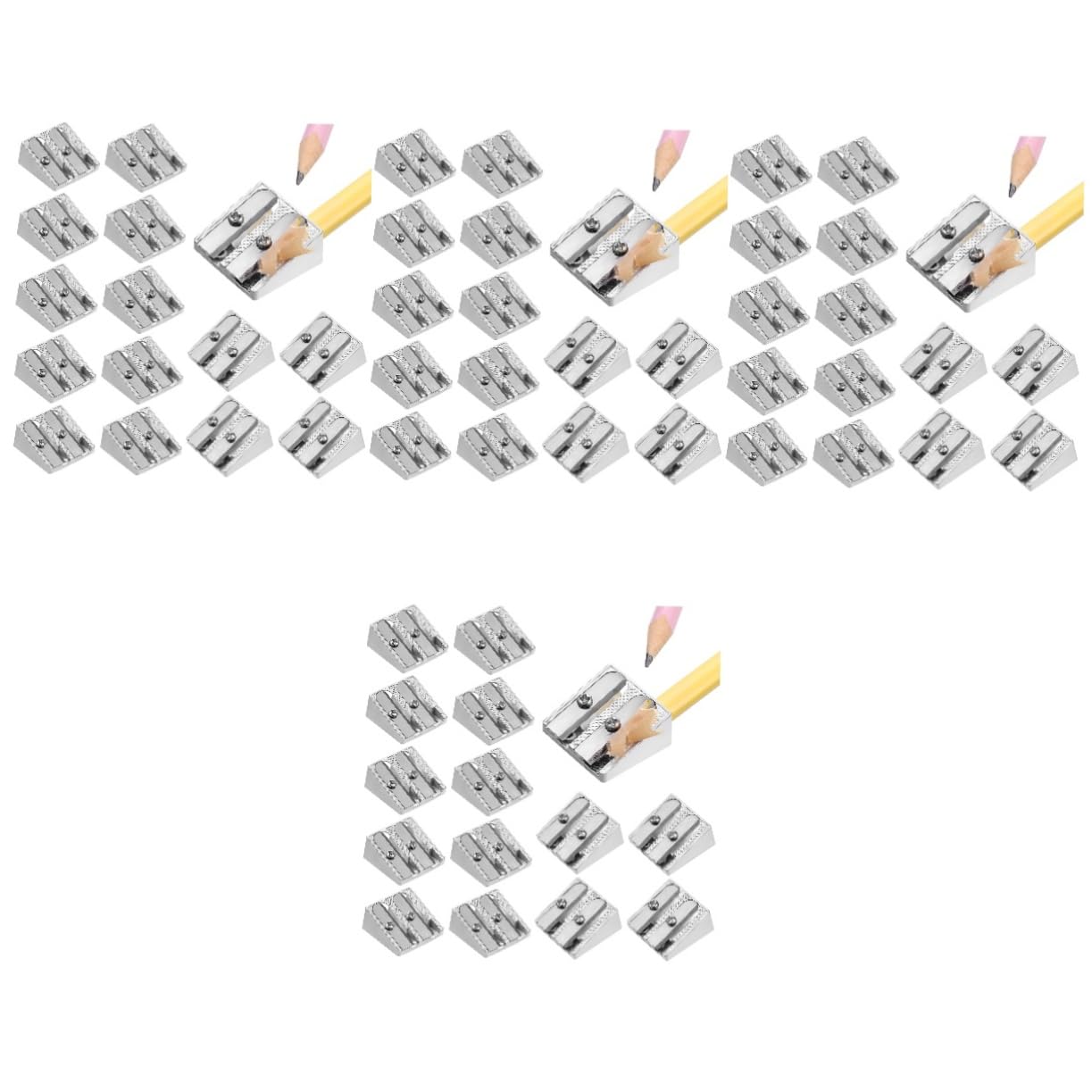 SHINEOFI 80pièces Aiguise-crayons Avec Double Accessoires De Bureau Pour Artistes Et Étudiants