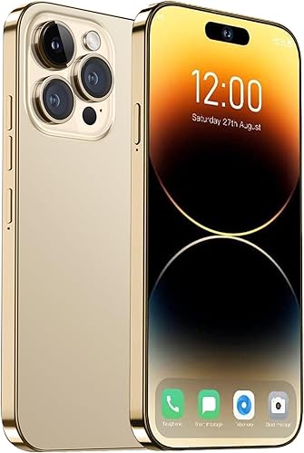 A14pro Max teléfono desbloqueado, 6+256GB Android 13.0 Smartphone, pantalla HD de 6.82 pulgadas, doble SIM, doble modo de espera, batería de 6000