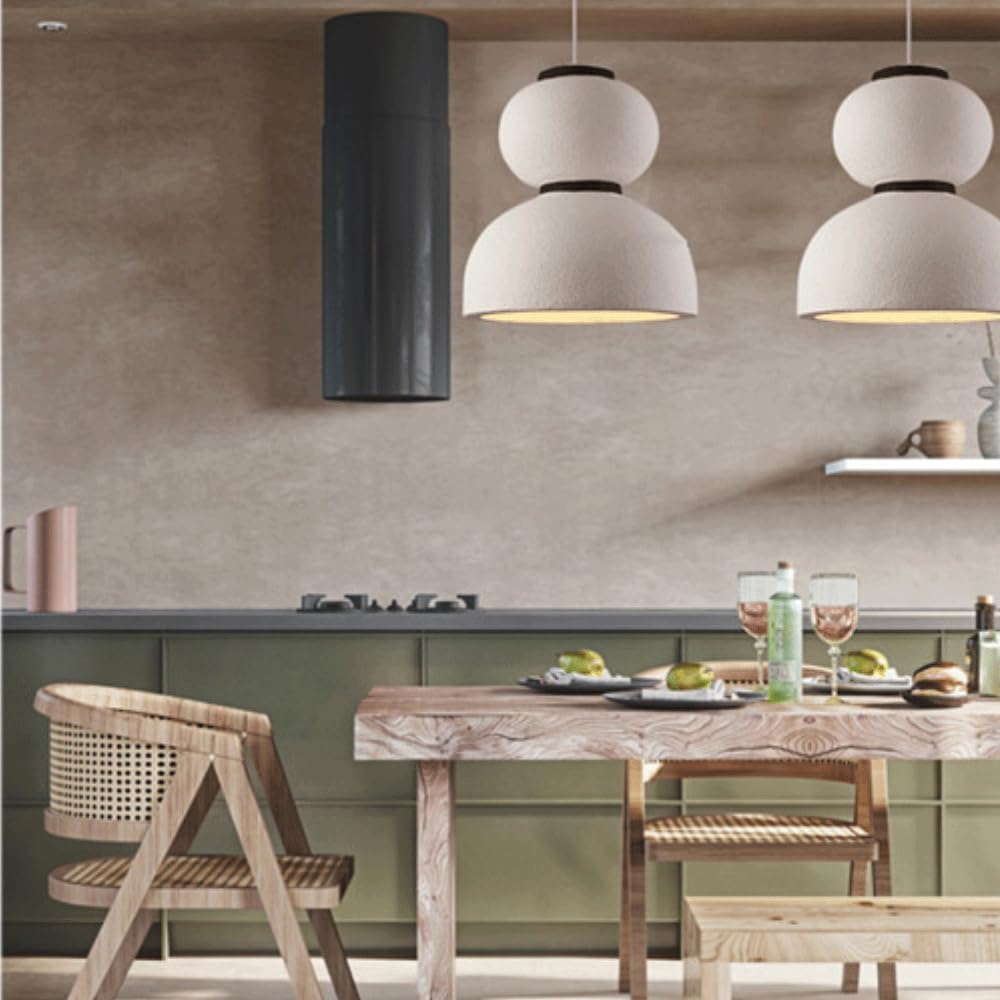 Lampa wisząca Wabi Sabi w kształcie białej klapy, wisząca lampa na wyspie kuchennej, żyrandol ze styropianu, idealne zawieszenie do salonu, balkonu, biura, klatki schodowej