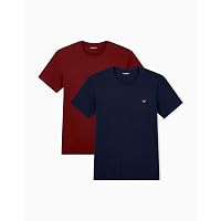 Emporio Armani Men's Endurance 2-Pack Crew Neck T-Shirt Blue S