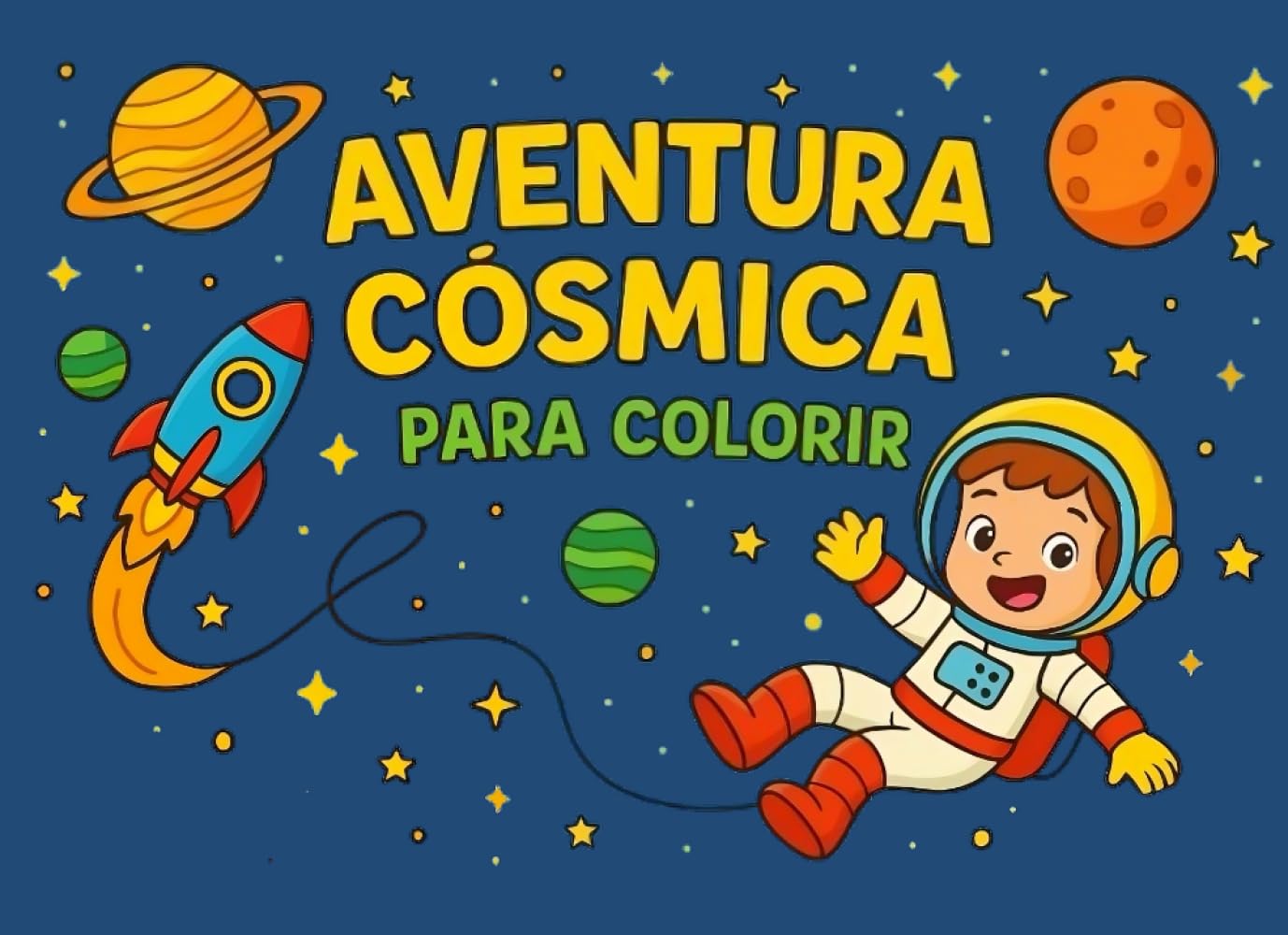 Aventura Cósmica para Colorir: Explore o espaço com lápis de cor e imaginação!