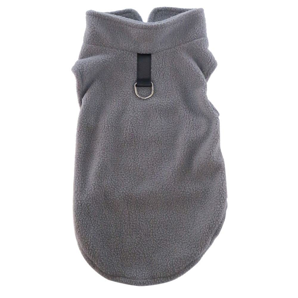 Ropa para perro, cálido y suave, disfraz para perro, abrigos para cachorros, gatos, chaleco, camisa, chihuahua, ropa para mascotas (XS, gris)