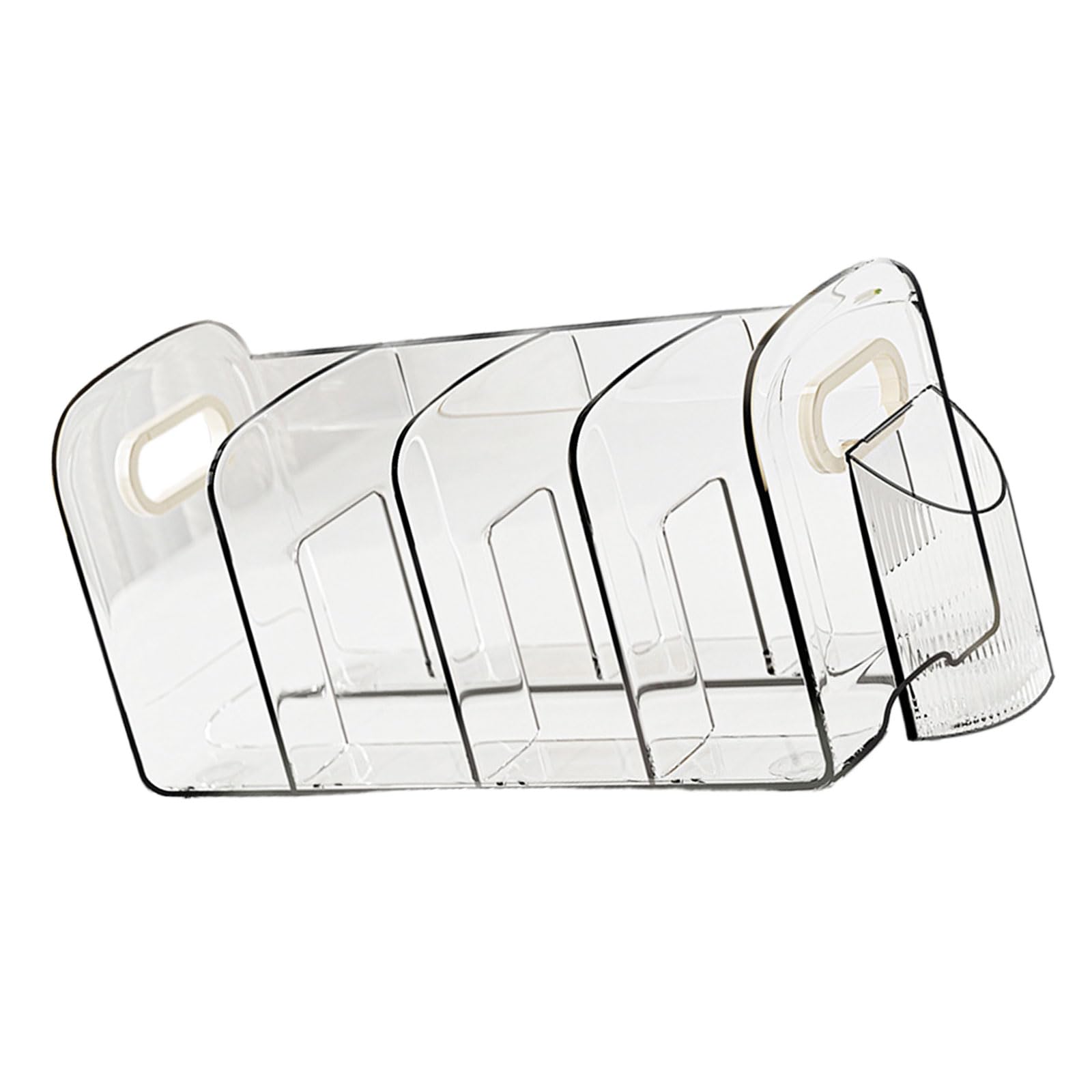 Clear Acrylic Bookend Book Organizers with Pen Cup Desk Boodend Magazine Stand Space Saving Desk Book Organizers Stopper