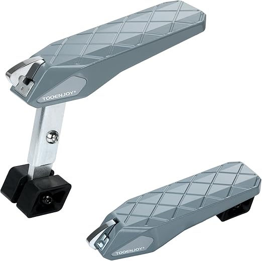 Tooenjoy Folding Car Door Step Vehicle Pedal Ladder for Roof Access, Universal Fit, Aluminum, Weight Capacity 400 LBS