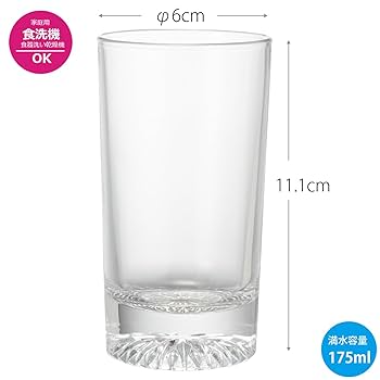 ガラスコップ 倉敷ガラス コップ中（透明） / 晴れの国おかやま館オンライン