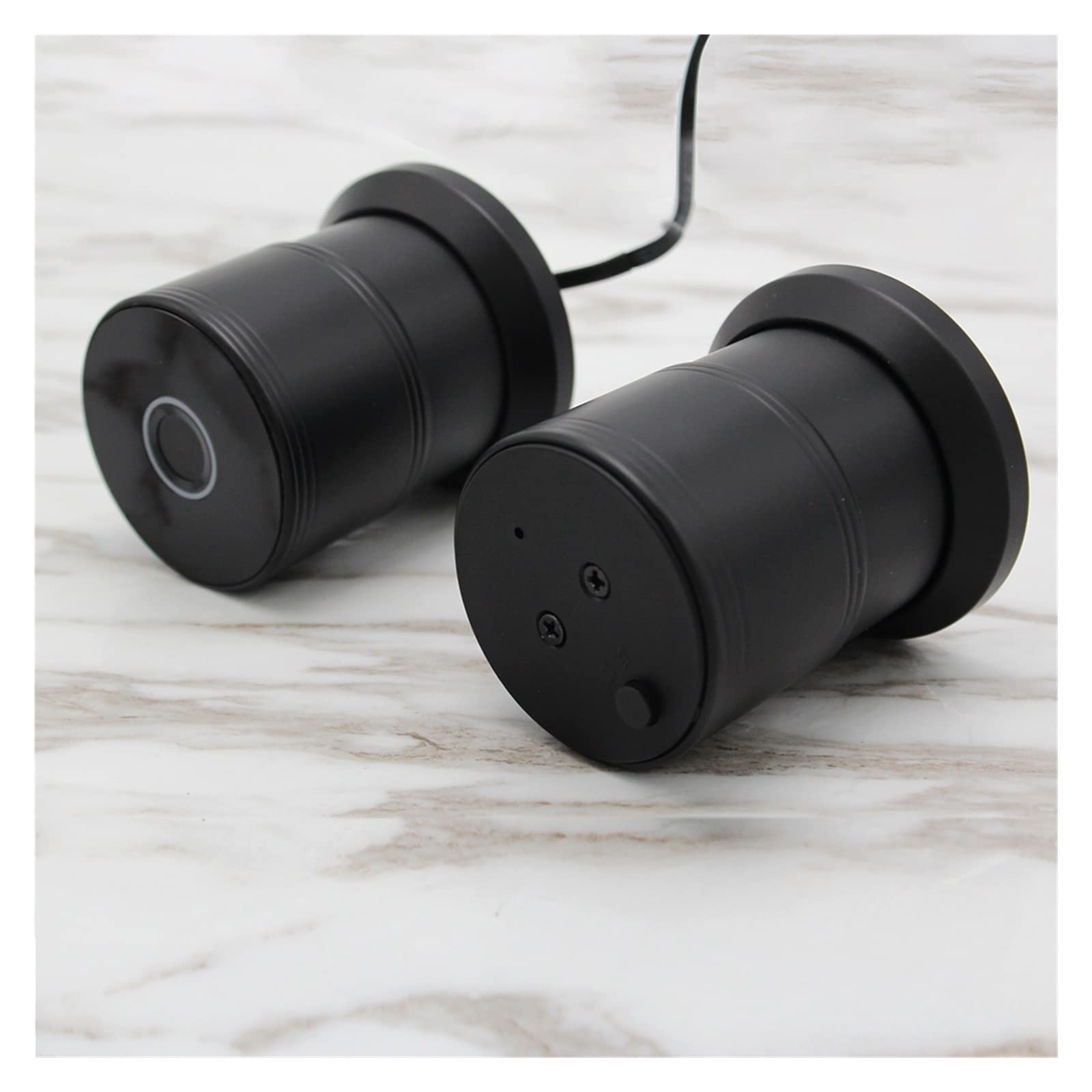 Cerradura Inteligente Smart Fingerprint Digit Round Knob Black C-level Security Key Electronic Door Lock APP for desbloquear