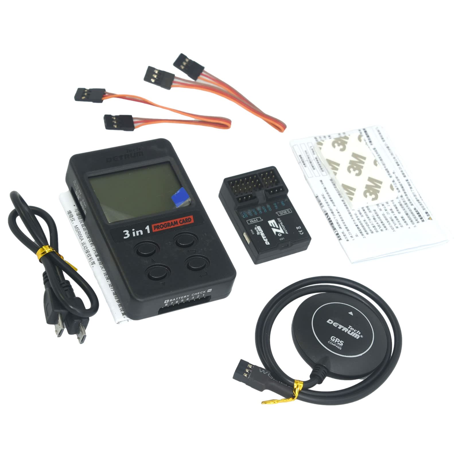 Dynam Detrum Z3 Flight Controller Nitro Version (GPS & 3in1 Program Card Combo) for RC Airplane Warbird Sporter Trainer