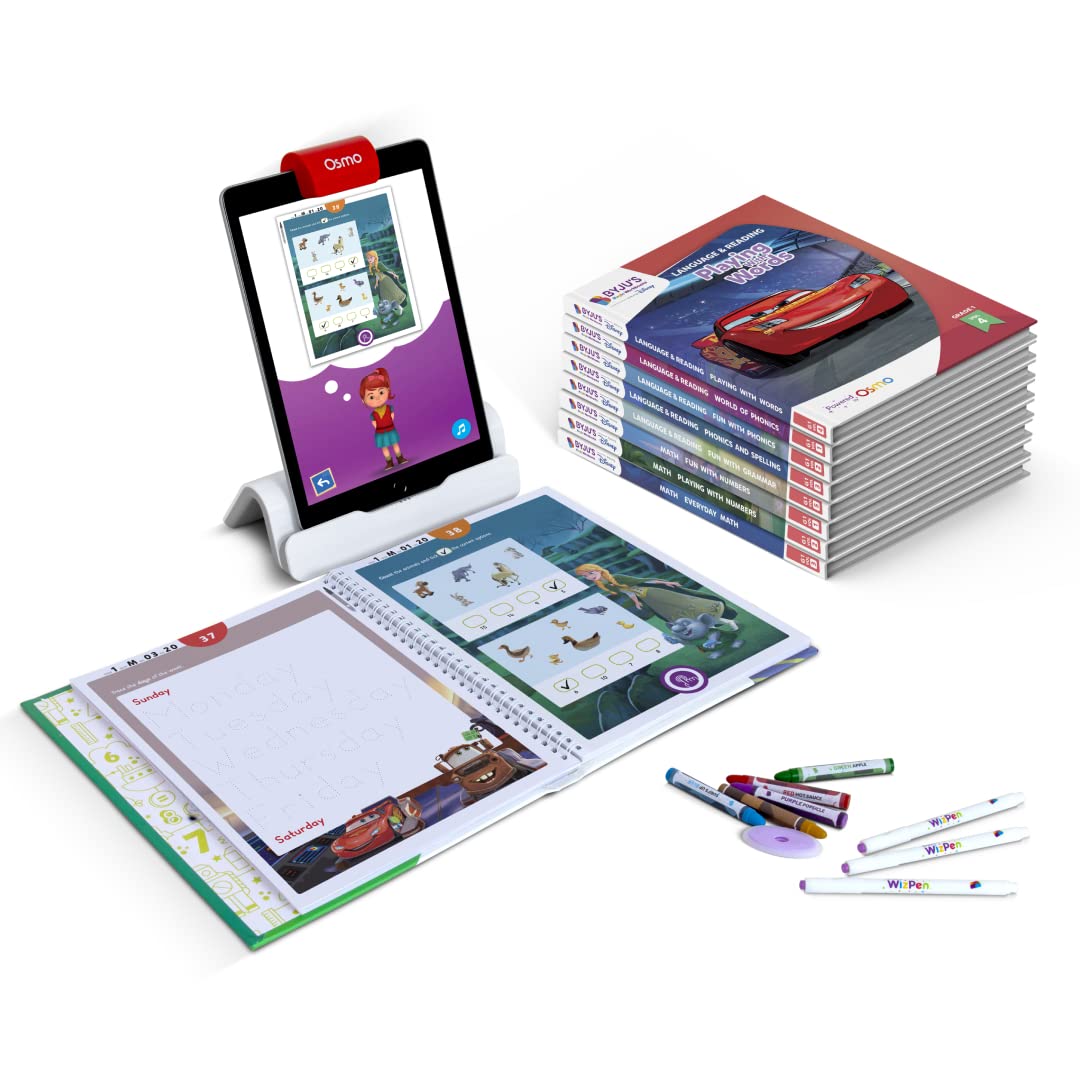 BYJU'S Learn Alongside Disney & Pixar Characters Interactive Workbooks - 1st Grade Standards Aligned (Ages 5-7) - Reading, Addition and Subtraction, Vocabulary & More - Works with iPad