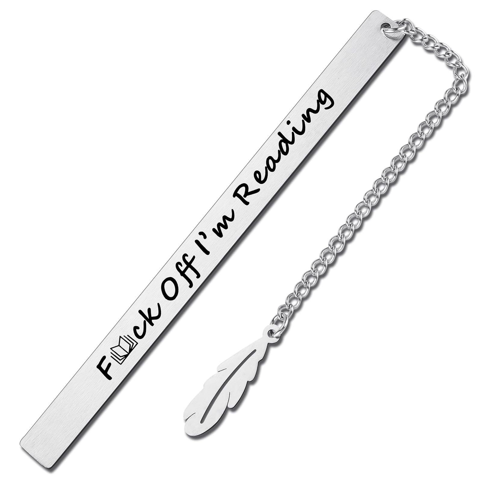 Funny Bookmarks for Women Teen Girls Book Lover Gifts Spicy Reader Book Mark with Feather Tassel Graduation Gift for Her Him Book Club Birthday Gift for Friends Christmas Stocking Stuffers