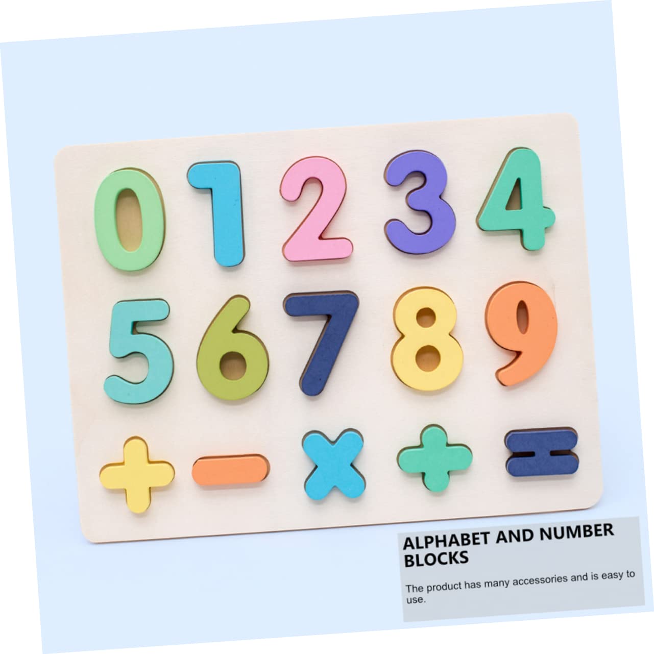 Educativo de Bloques Números y Letras Mayúsculas Juguetes de Reconocimiento Alfabético para Tablero de para Aprendizaje Infantil y Desarrollo Cognitivo