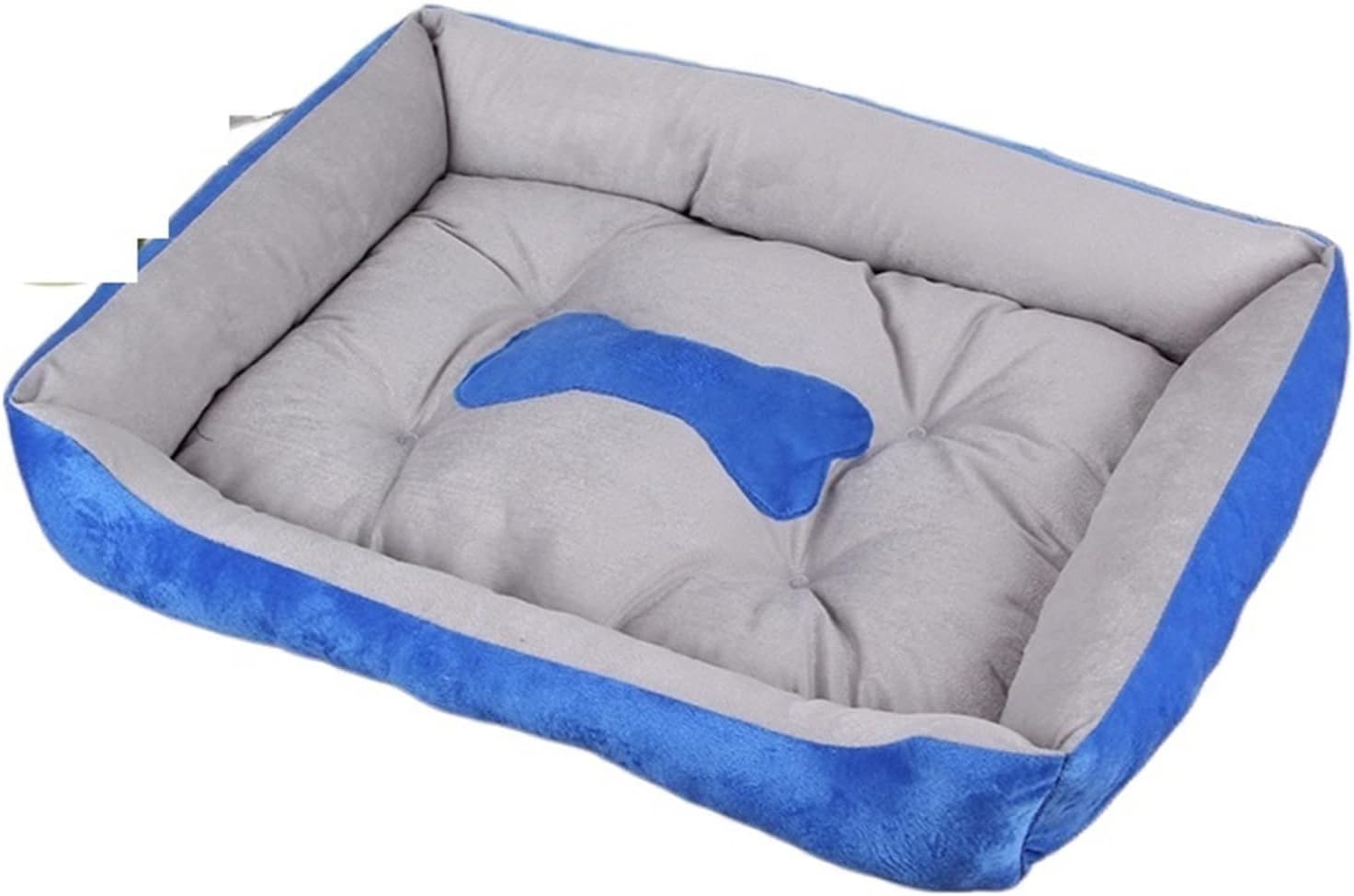 Pet Beds Super Soft Sofa Dog Beds Waterproof Bottom Kennel Fleece Warm Bed Mat for Large Dogs Rectangle Winter Pet Cat House (Color : Grey, Size : XX-Large) (Blue XS.S.M)