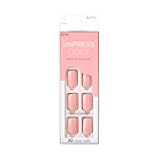 imPRESS Color Press-On Nails Polish-Free Manicure Set, ‘Dolce Pink’, 30 Chip-Proof, Smudge-Proof Fake Nails
