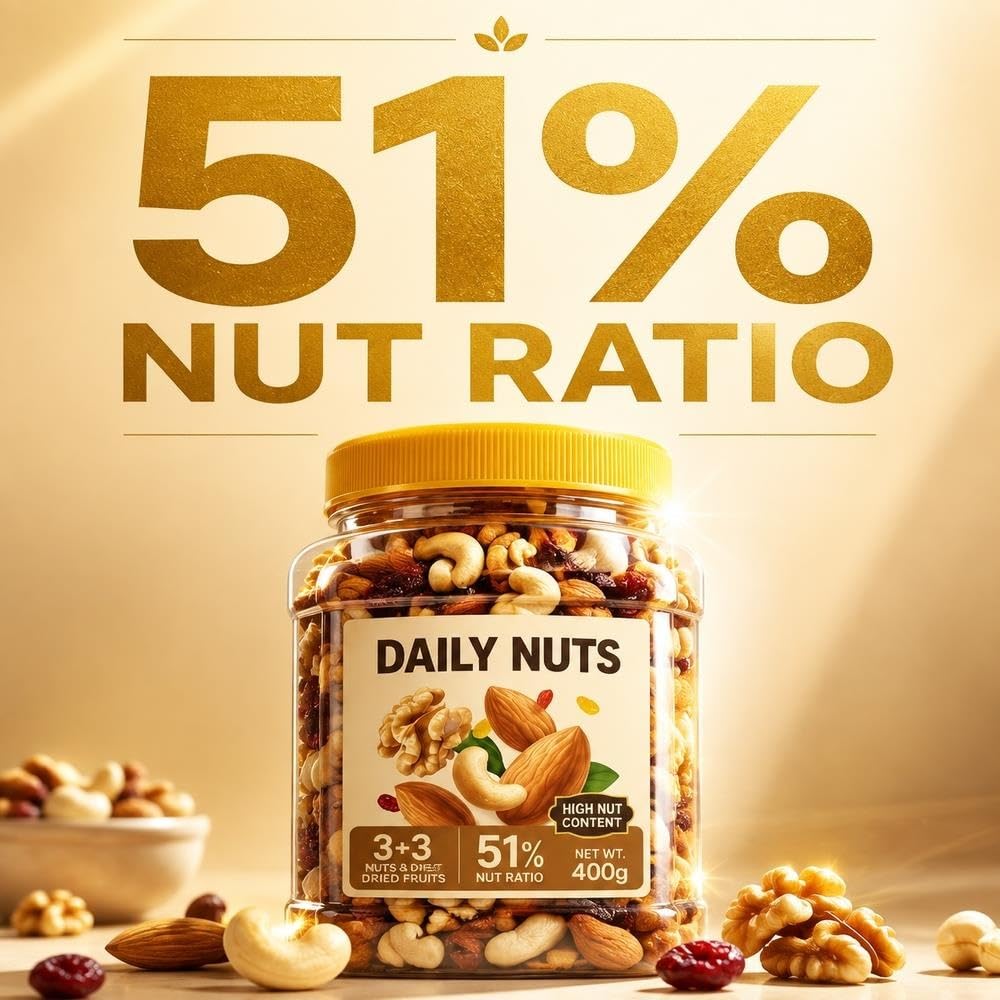 Misto Noci e Frutta Secca Vaso da 400g