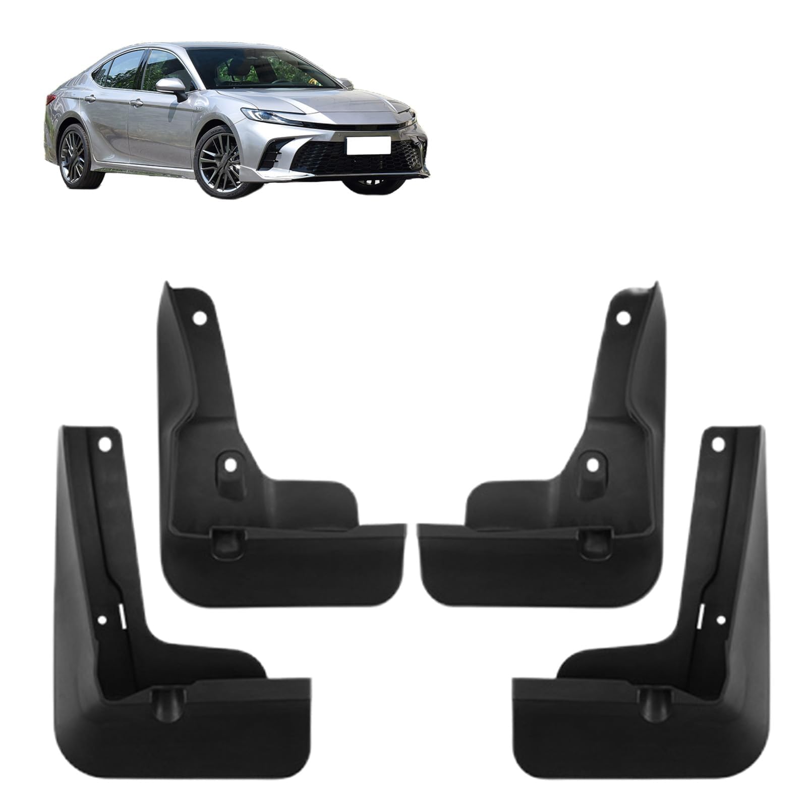 NYSLDSCO 4Pcs Premium Mud Flaps for Toyota Camry Sport Plus 2024-2025 Front and Rear Splash Guards Durable Mudguards Protection Against Road Debris