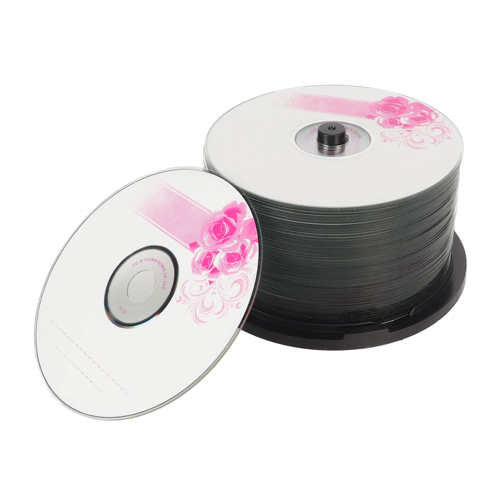 XUMIUZIY CD R Blank Discs, 52X Speed Blank CDs, 730MB Capacity, Blank Media Recordable Data Disc, Compatible with Most CD R Drives, for Storing Digital Images, Music, Data