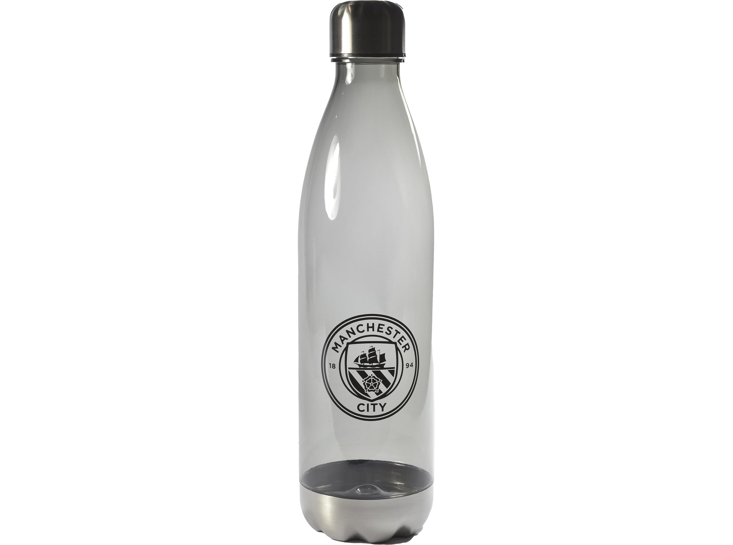 Hy-Pro Officially Licensed Manchester City F.C. 1L Water Bottle – PETG Plastic, Reusable, Man City, 1 Litre, Smokey Design, Lightweight, Leakproof, Great Football Gift Idea, BPA Free