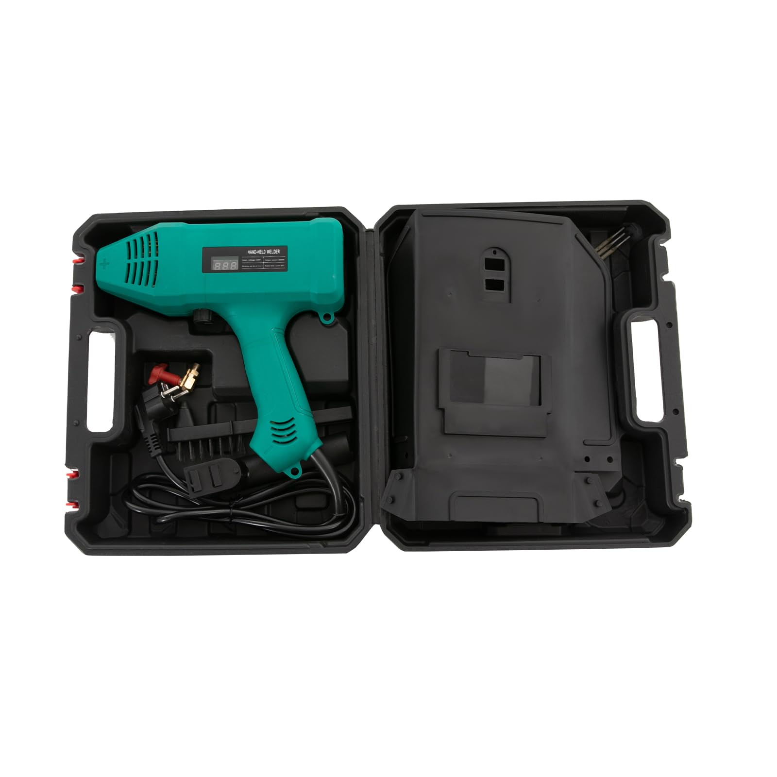 Przenośna spawarka ręczna 220 V/3000 W, spawarka łukowa, cyfrowy pistolet spawalniczy z wyświetlaczem LED