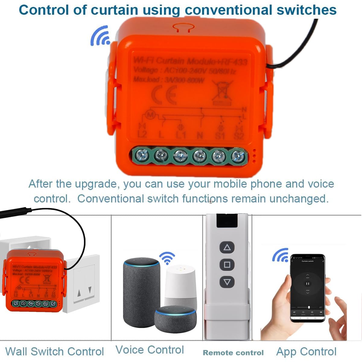 Telecomando RF Per Tapparelle - Interruttore Senza Fili, Compatibile Con Yueyang, 433MHz - Foto 9