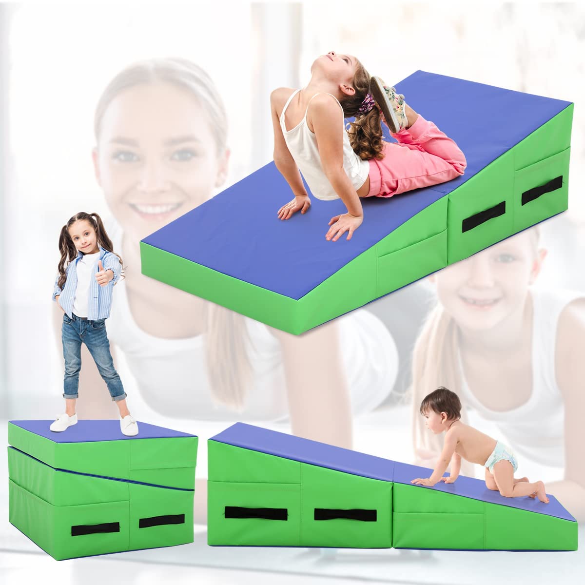 Amazon | 傾斜体操マット ジム フィットネス タンブリングマット