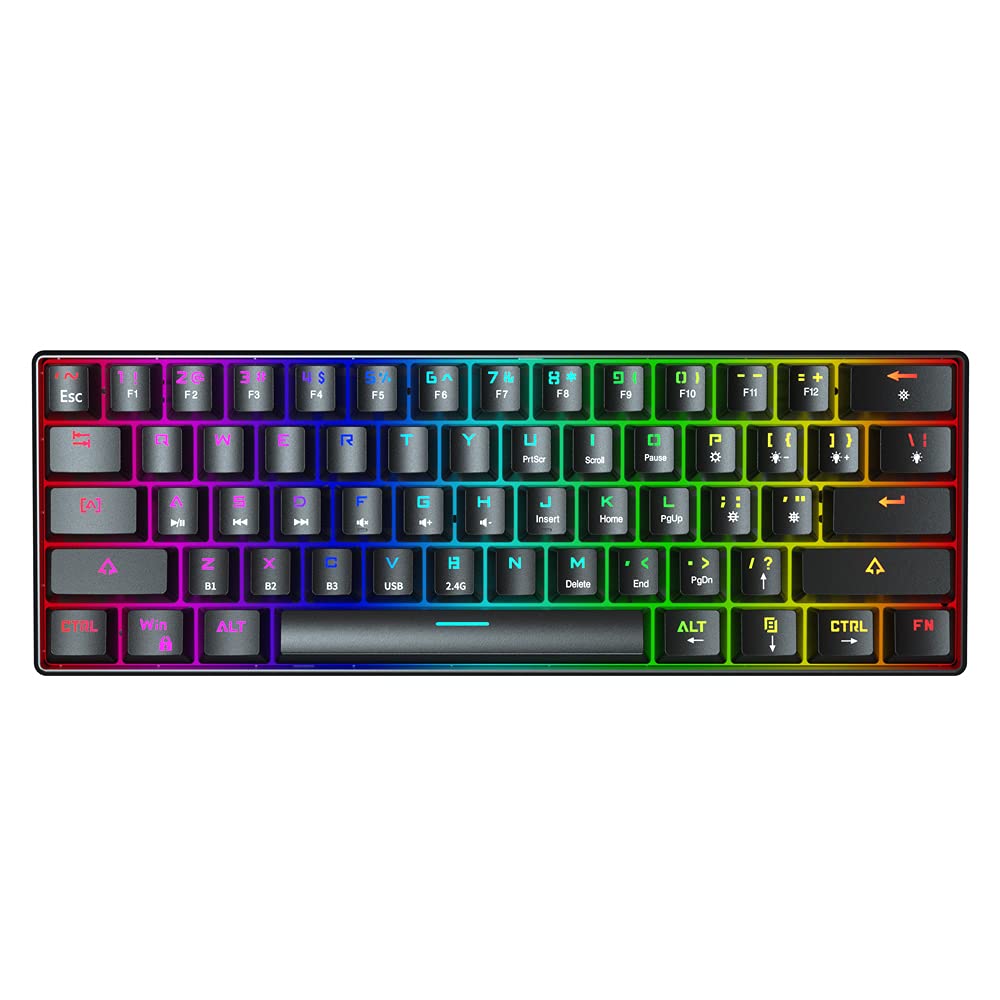 Buy DGG 60 Wireless Mechanical Gaming Keyboard,3000mAh Mini 61 Keys