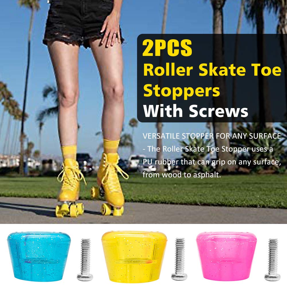 Buy CALIDAKA 2pcs PU Rubber Roller Skate Accessories with Screws Rubber