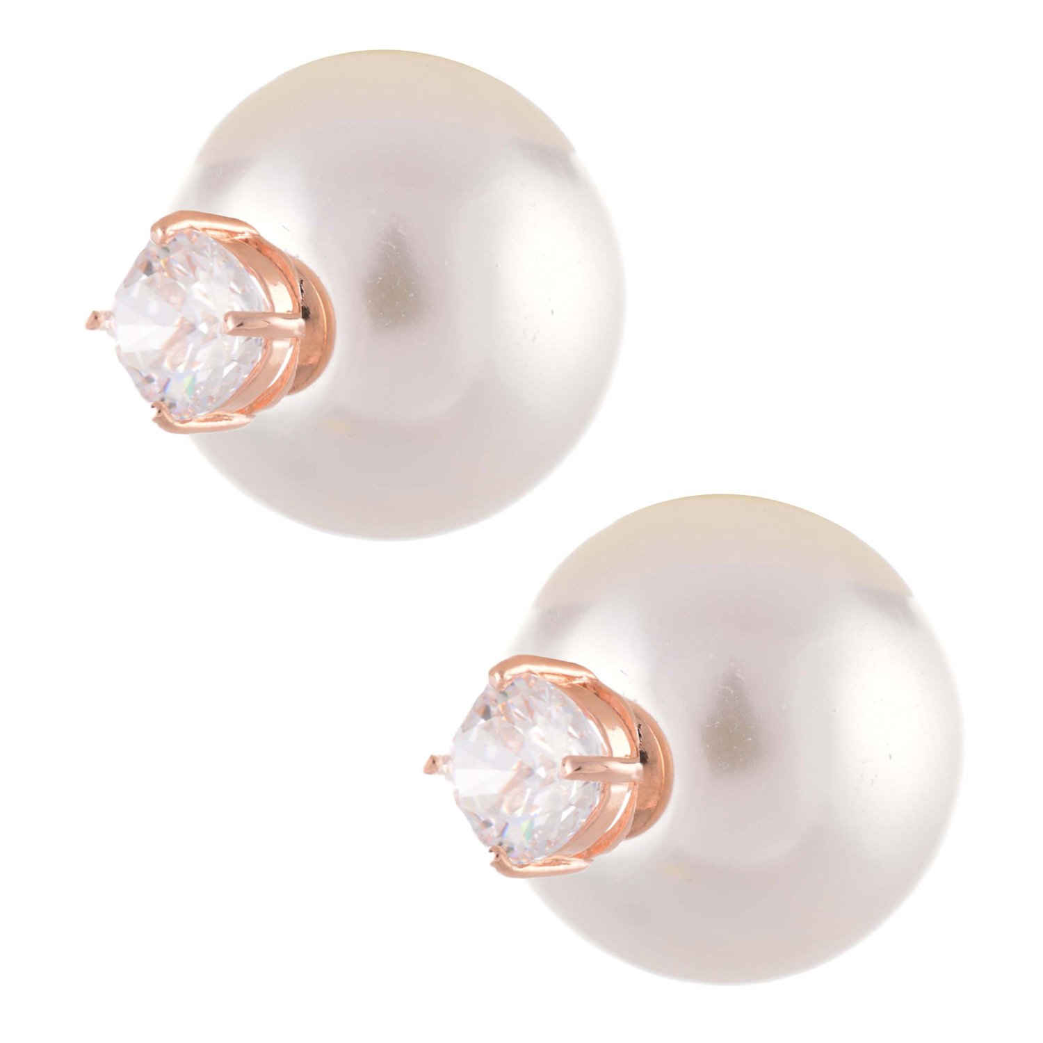 Aaishwarya Glitzy Crystal And Pearl Double Side Studs For Women & Girls|Valentine gift for Girlfriend, Wife | Gift for Women (B015UDYA20) Amazon Price History, Amazon Price Tracker