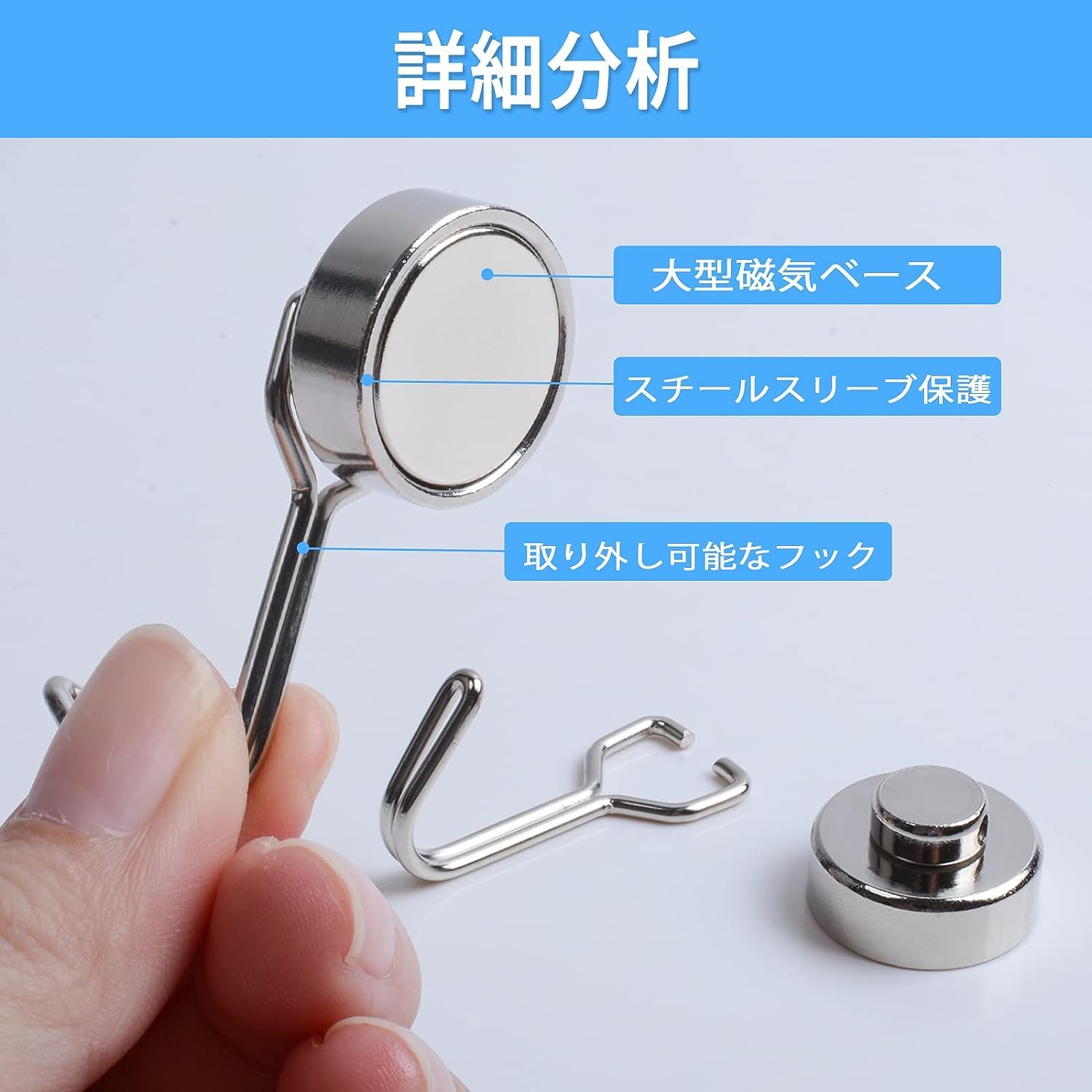 Amazon.co.jp: MAGXCENE 20mm-20個セット 超強力マグネットフック