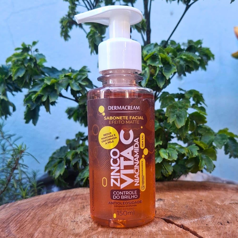 Sabonete Facial Antioleosidade Zinco + Vita C 150ml Dermacream