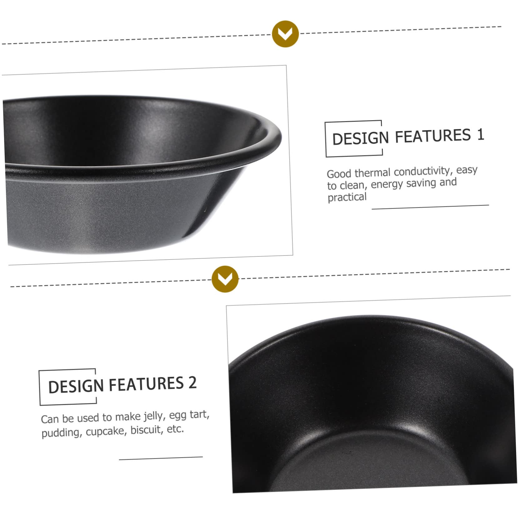 Mobestech 4 Sätze Eierkuchenform Scharbstformen Mini- -pfannen Nicht Mini-kuchenformen Mit Deckel Formen Zum Backen Eiertörtchenformen Kohlenstoffstahl Black 4 Stück * 4