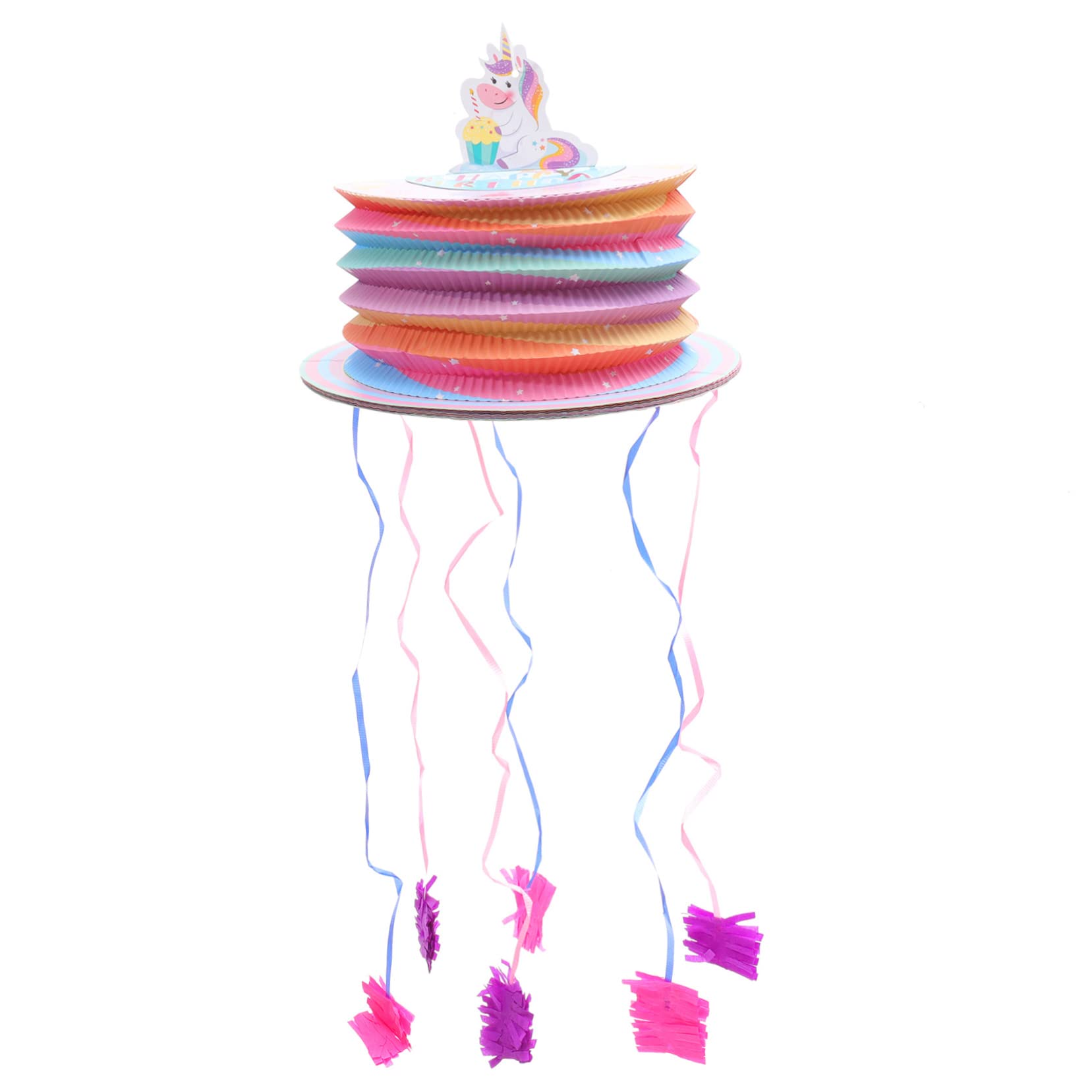 TOBBOMEY Festive Unicorn Pull String for Party Decorations Favor for Birthdays and Celebrations Vibrant Colors and Fun Designs