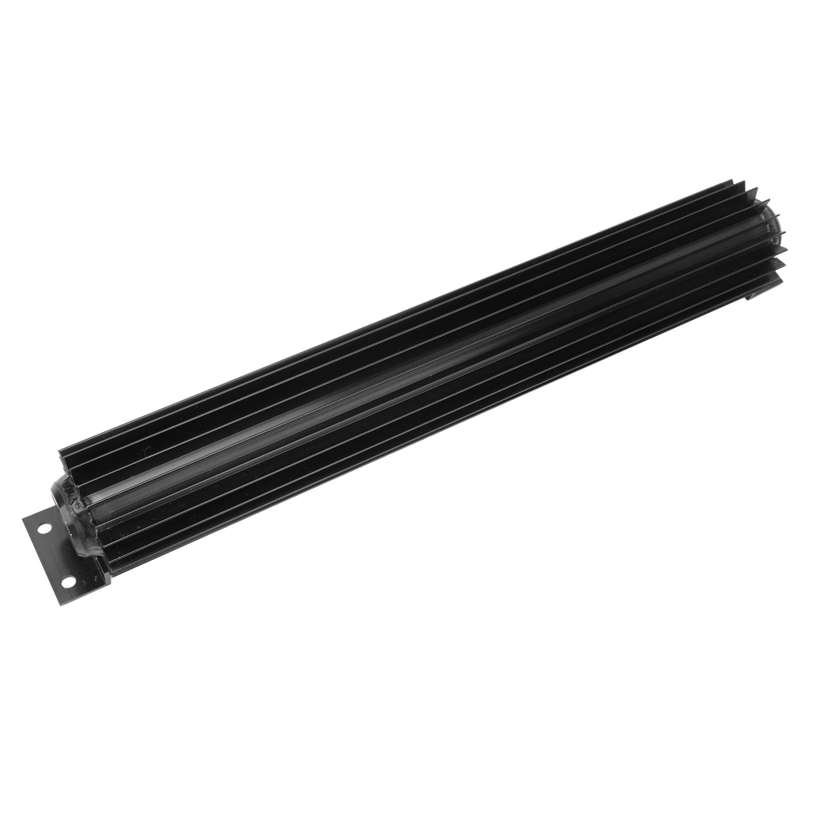 AMONIDA Radiatore Dell'olio per Trasmissione a Doppio Passaggio in Alluminio da 18 Pollici Raffreddamento Rapido per Camion Auto Universale (BLACK)