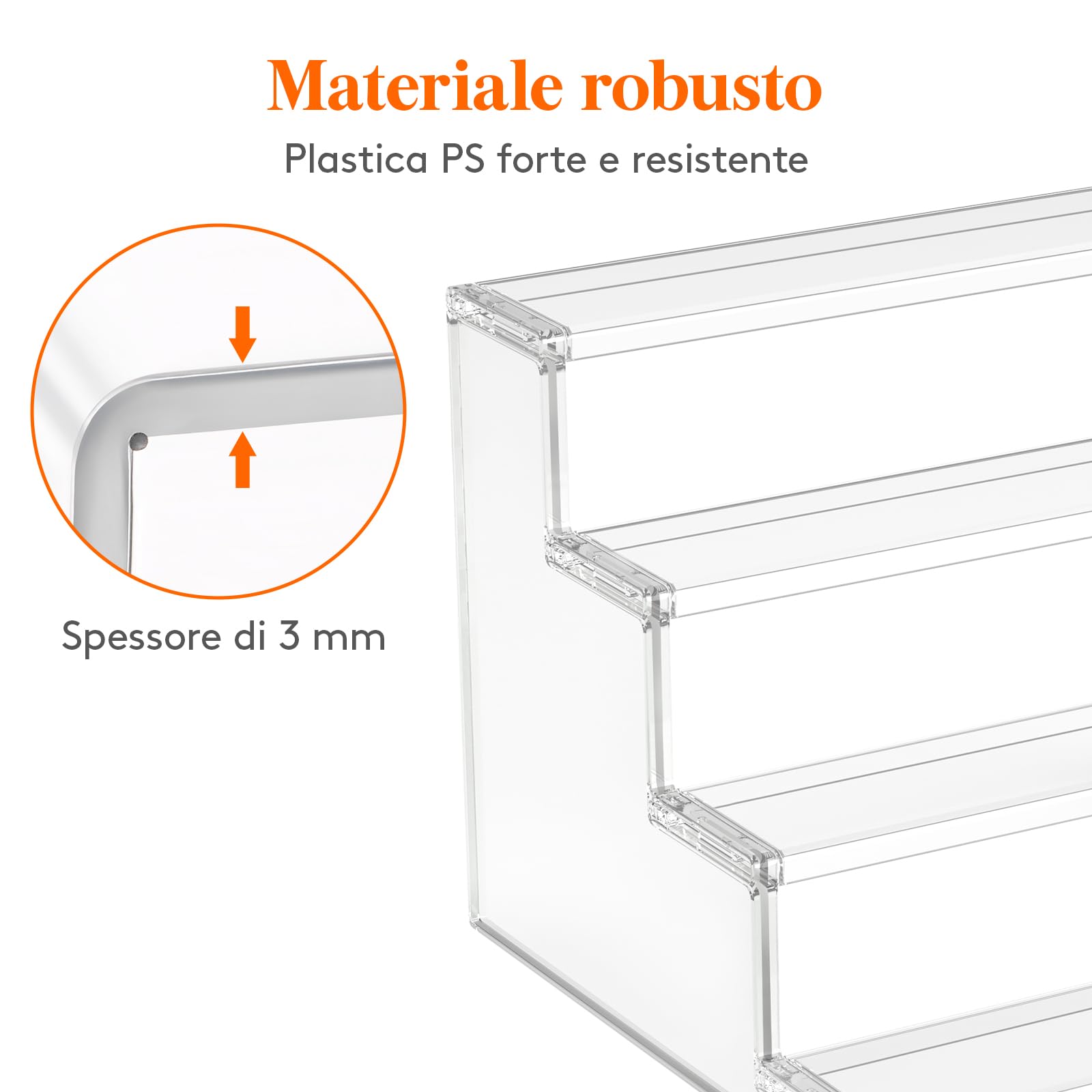 Lifewit Alzatine per Buffet a 4 Ripiani, Espositore per Dolci e Frutta in Plastica, Alzate Buffet per Cupcake per Matrimoni, Feste, Compleanni, 30 cm, 2 Confezione