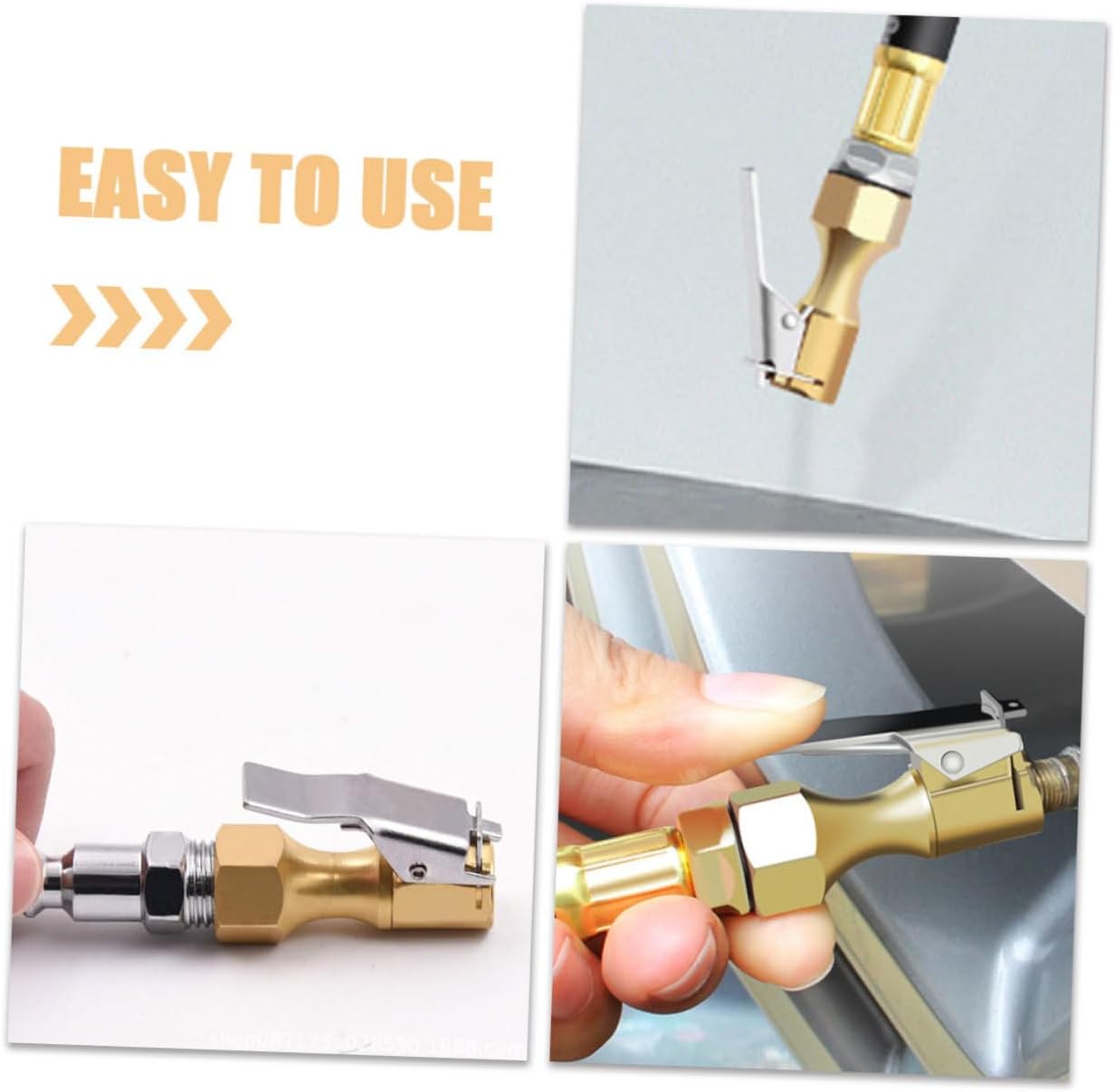 9pcs Tire Air Chuck Adapter Clip Locking Tire Inflator Nozzle for Connect Design for Easy Inflation Compact Lightweight Air Pump Accessory